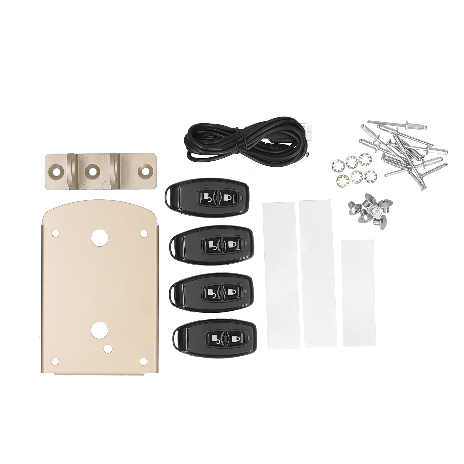 aqxreight WAFU 019 Cerradura Electrónica sin Llave con Control Remoto, Modo de Bloqueo para Mayor Seguridad en el Hogar, Compatible con Puertas Metálicas de Vidrio de Madera, Dispositivo Antirrobo