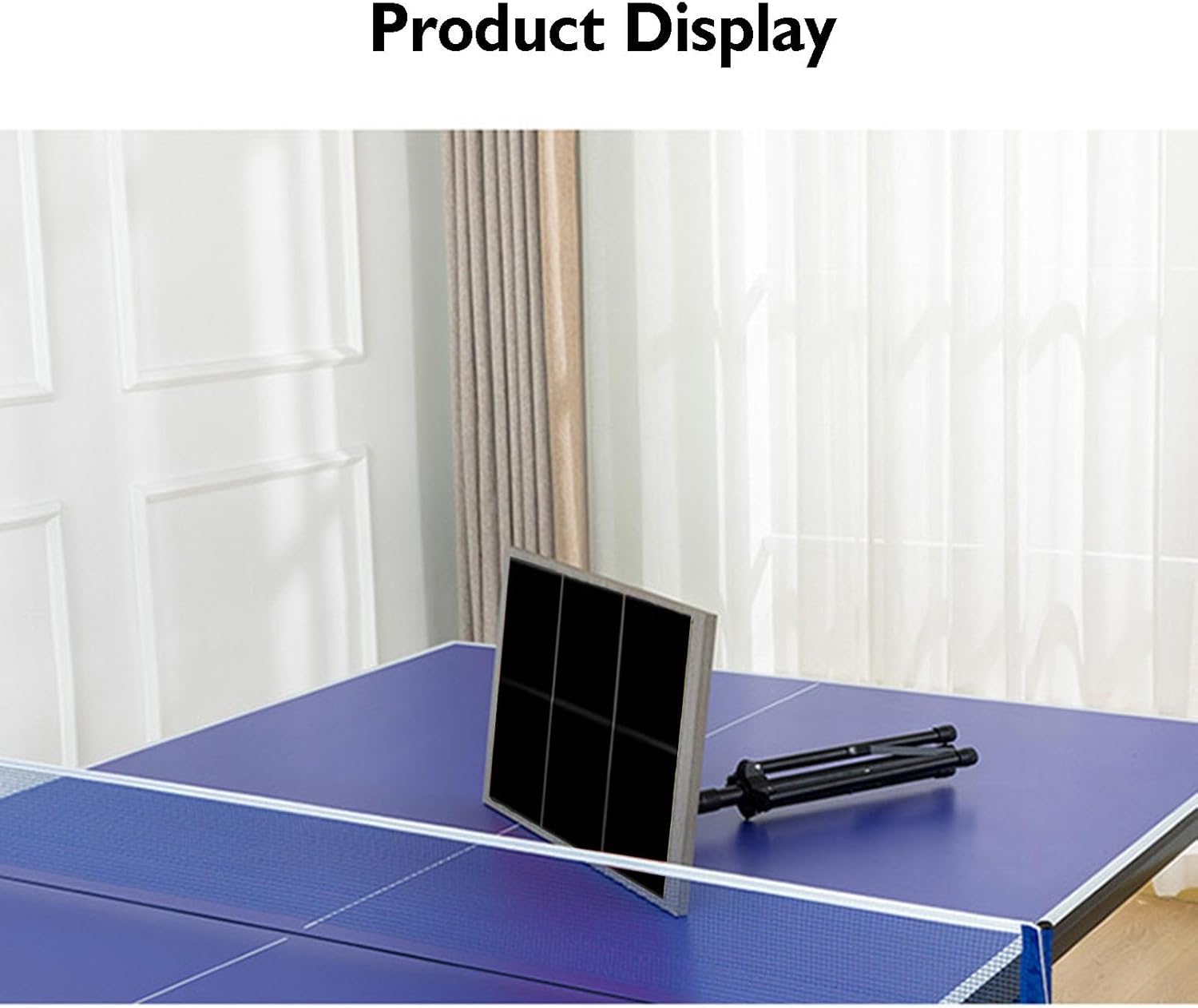 Portable Table Tennis Rebound,Single Self-Study Training Baffle,Stand is Height Adjustable for Home Gym Community Game Rooms Easy to Install