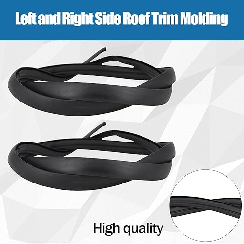 Miniatura 4 de Moldura de techo lateral izquierdo y derecho negro para Toyota Corolla 2009-2013