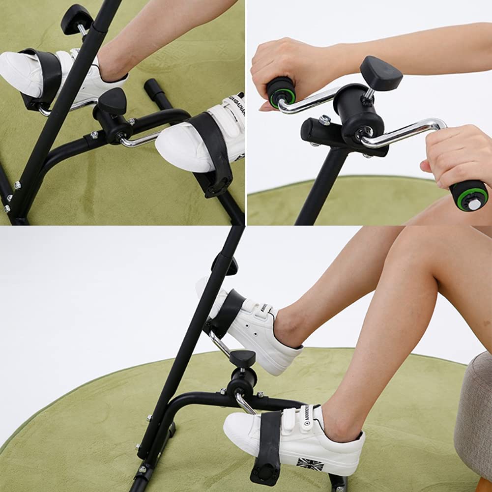 Mini Bicicleta Estática de Ejercicio, Rehabilitación para Brazos y Piernas, Equipo de Entrenamiento para Personas Mayores con Discapacidad