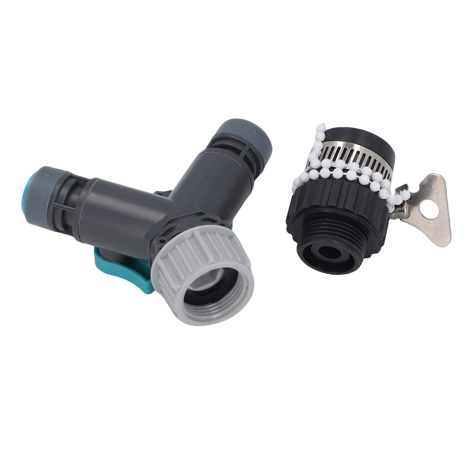 Keenso Sistema de riego por goteo PE PVC ABS sistema de riego de jardín de 32,8 pies con 8 orificios de nebulización ajustables 3 modos de pulverización para césped, jardín, invernadero, refrigeración