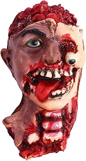 BESTOYARD Halloween Eye Drop Halloween Severed Head Halloween Realistic Severed Body Part Fake Scary Severed Head Horrible Fake Head Scary Tricky Toy Halloween Head Prop Props Fake Head
