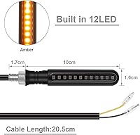 Vista 4 de Kinstecks - 4 luces direccionales de 12V para motocicleta, moto todoterreno y de cuatro ruedas