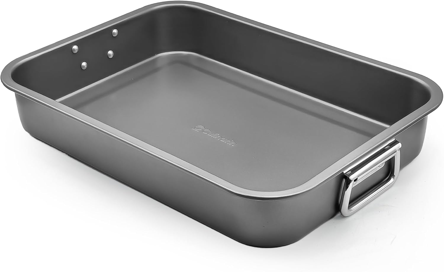 Heavy-Duty 12×16 Nonstick Lasagna Pan with Foldable Handles Heavy-Duty 12×16 Nonstick Lasagna Pan with Foldable Handles