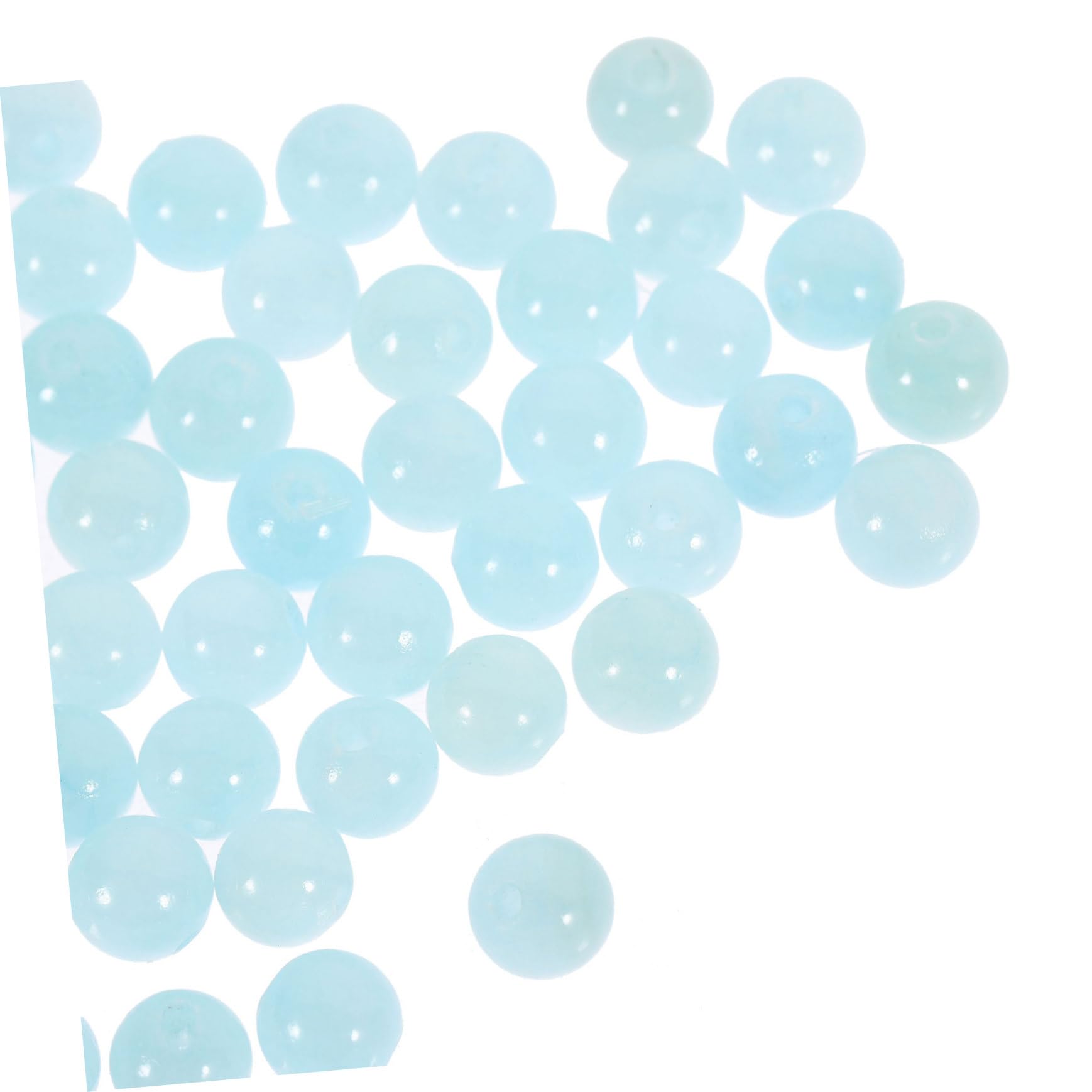 900 Piezas Cuentas de Vidrio Azules con Agujero Grande para Manualidades y Bisutería Cuentas Redondas Sueltas para Pulseras y Collares DIY Accesorios Hechos Mano