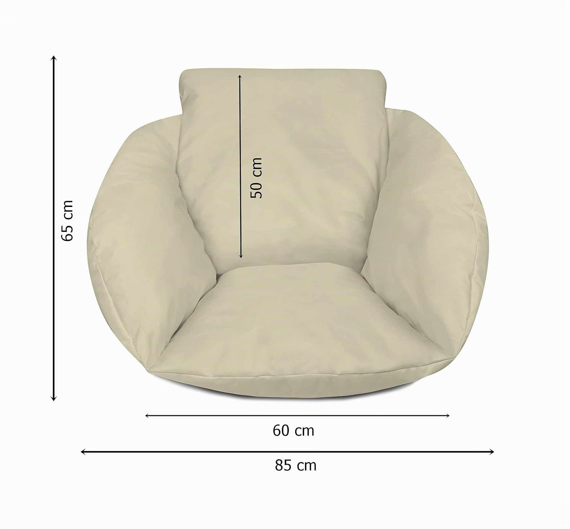 Ferocity Suspendu Hamac Chaise Coussins, Oreiller avec Dossier, Imperméable Siège de Chaise Rembourrage pour Patio Jardin, Balançoire Panier Suspendu Coussin de Siege, Lin [114]