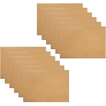 12pcs Kraft Paper Presentation Folder with Single Pocket and Burrfree Edges, Space Saving A4 Paper Folder for Invoices, Contracts, School Projects, and Setting, Lays Flat for Easy