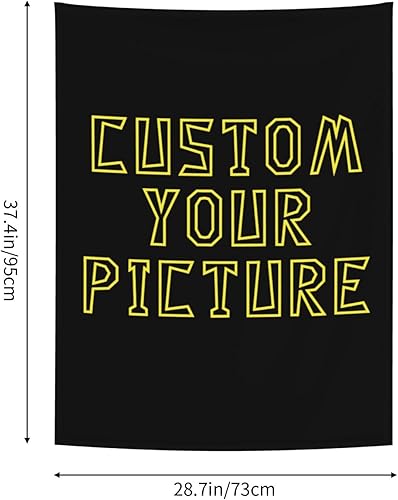 Miniatura 2 de EAGSTS Tapiz personalizado para cargar imágenes con nombre, letreros, pancartas, tapiz de pared personalizado para dormitorio, Halloween, Navidad,