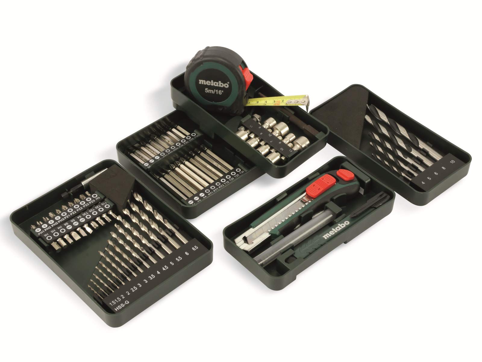 Metabo 60220688 Akkuschrauber BS 14.4 Set 14.4 V, 2x 2Ah Li-Ion Akkus, inkl. Ladegerät, im Kunststoffkoffer