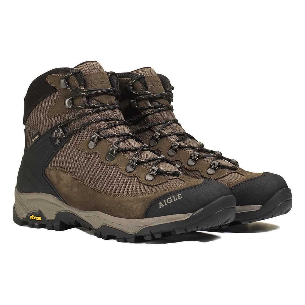 Aigle Men's Walking Backpacking Boot, Taupe, 12