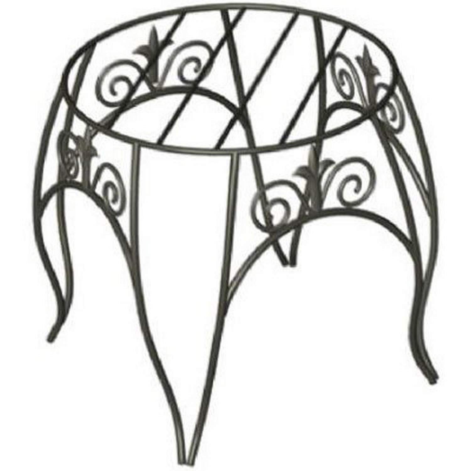 Panacea 89174 Classic Finial Plant Stand, Black, 10-Inch Height