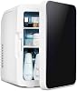 Mini Fridge for Bedrooms 10L/12 Cans with AC/DC Powered, Quiet Mode, Small Skincare Portable Beauty Fridge for Cosmetic, Office or Car, Black [Energy Class F]