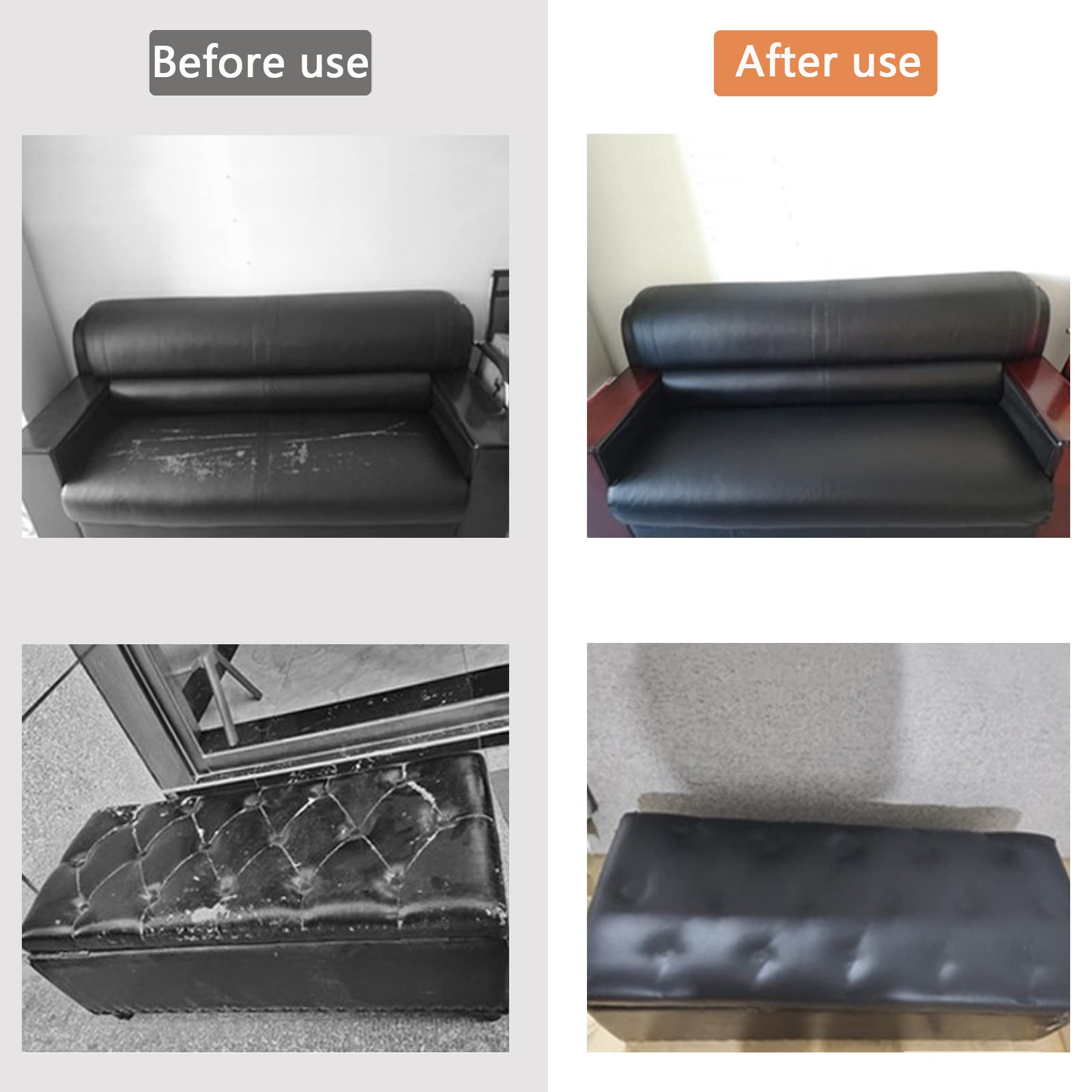GELAISI 20x200cm Selbstklebende PU Leder Reparatur Tapen,PVC Lederfolie