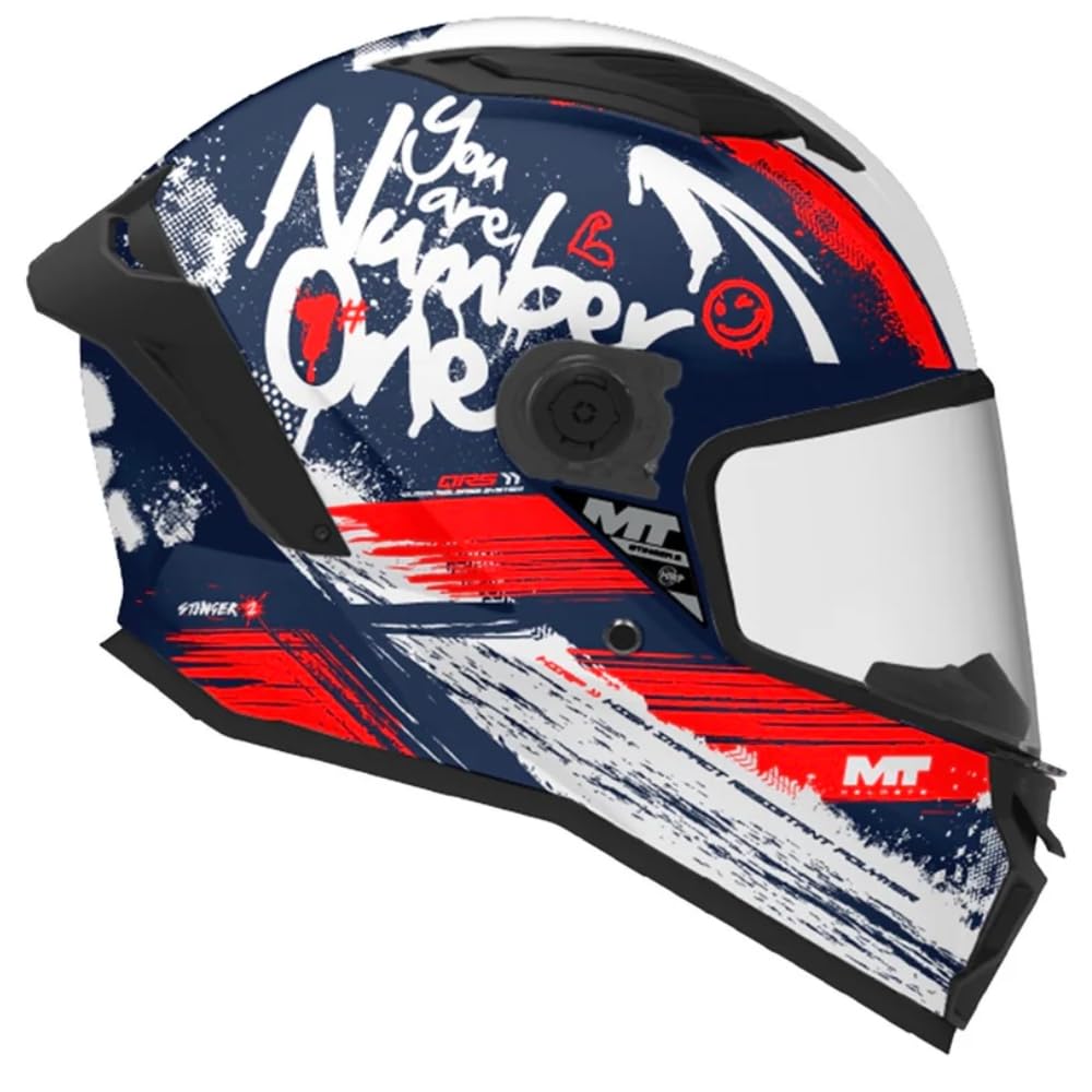 Mt Casco Infantil Stinger 2 Rocket Azul/rojo Medium