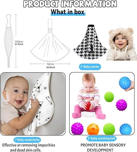 Miniatura 6 de Portabebés ajustable para bebés 2025 mejorado para niños pequeños, cómodo portabebés de diseño ergonómico, apto para viajes, de 10 a 45 libras,