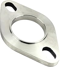 HTharros Muffler Flange, Universal Stainless Steel, For Cars, Muffler Pipe, Welding Fittings, For Automobiles, Exhaust, Repair, Bracket, Motorcycle, Thickness: 0.3 inches (8 mm), φ1.8 inches (45 mm)