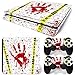 YWZQ Horror Que gotea el Color de la Sangre Pegatina de la Piel para PS4 Slim Console & Controllers Decal Vinyl Skins Cover Accessories,C