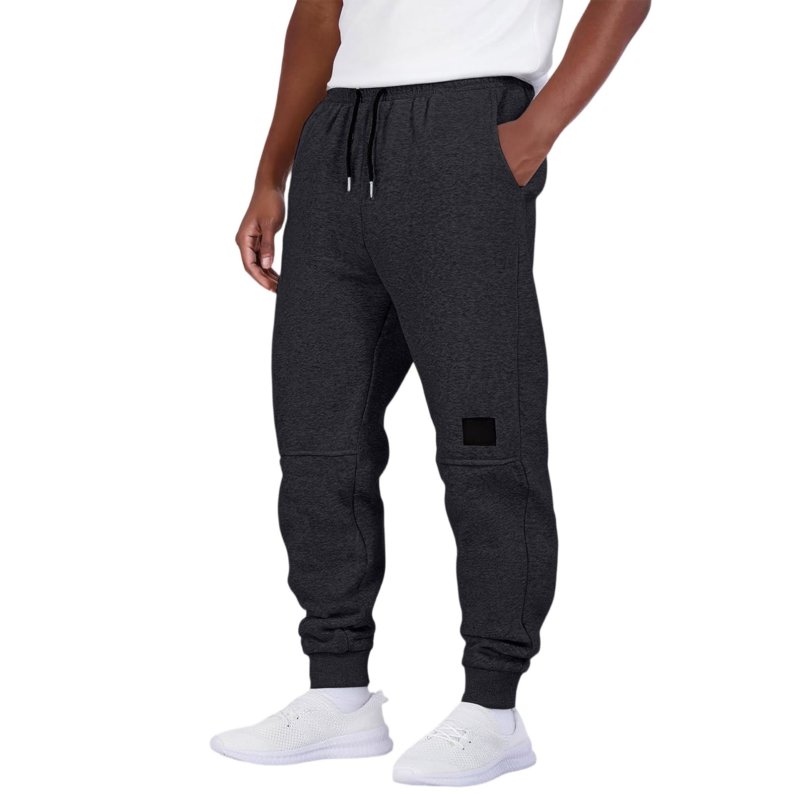 Joggers for Men Stretchy Lightweight Drawstring Active Pants Workout Gym Traning Running Lounge Pants with Pockets