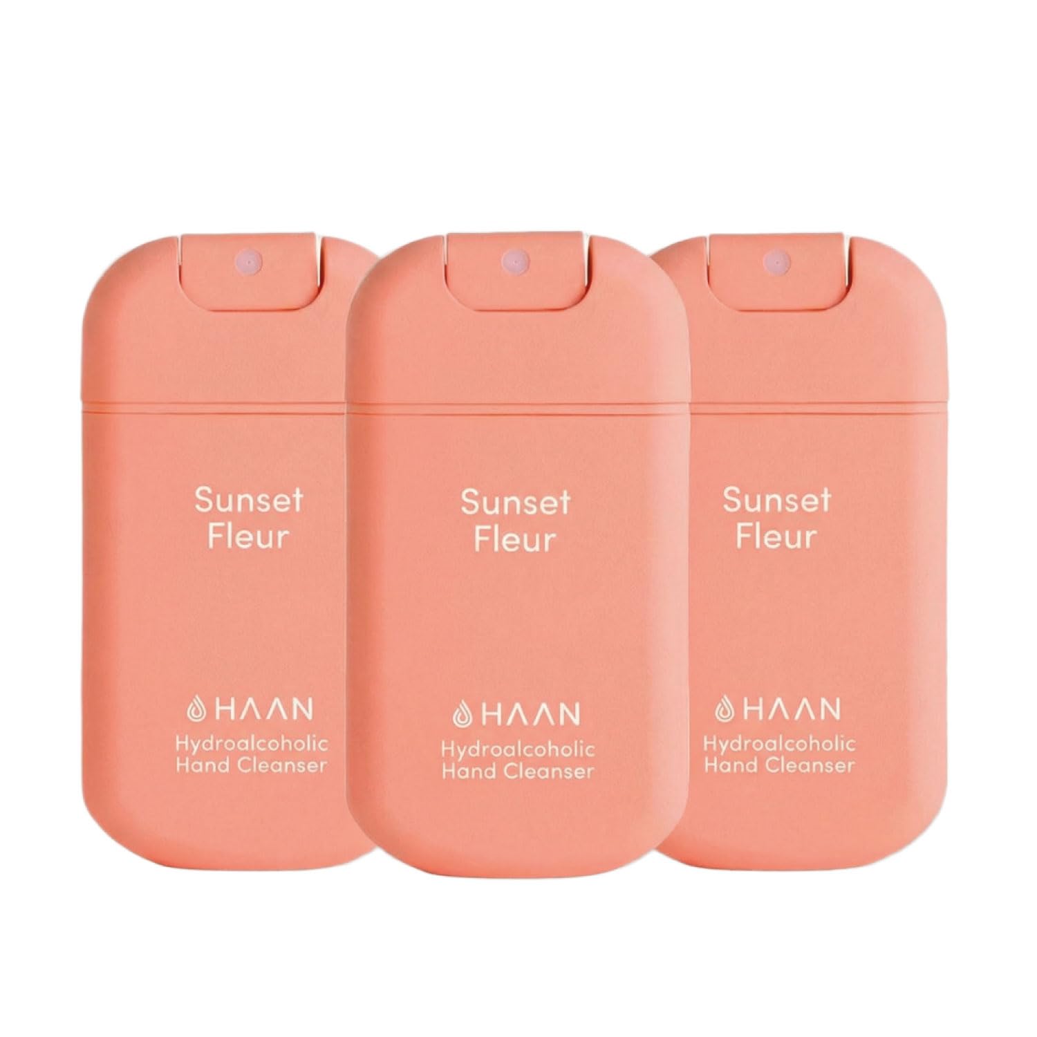 Haan Spray idratante per le mani con aloe vera confezione da 3 Sunset Fleur