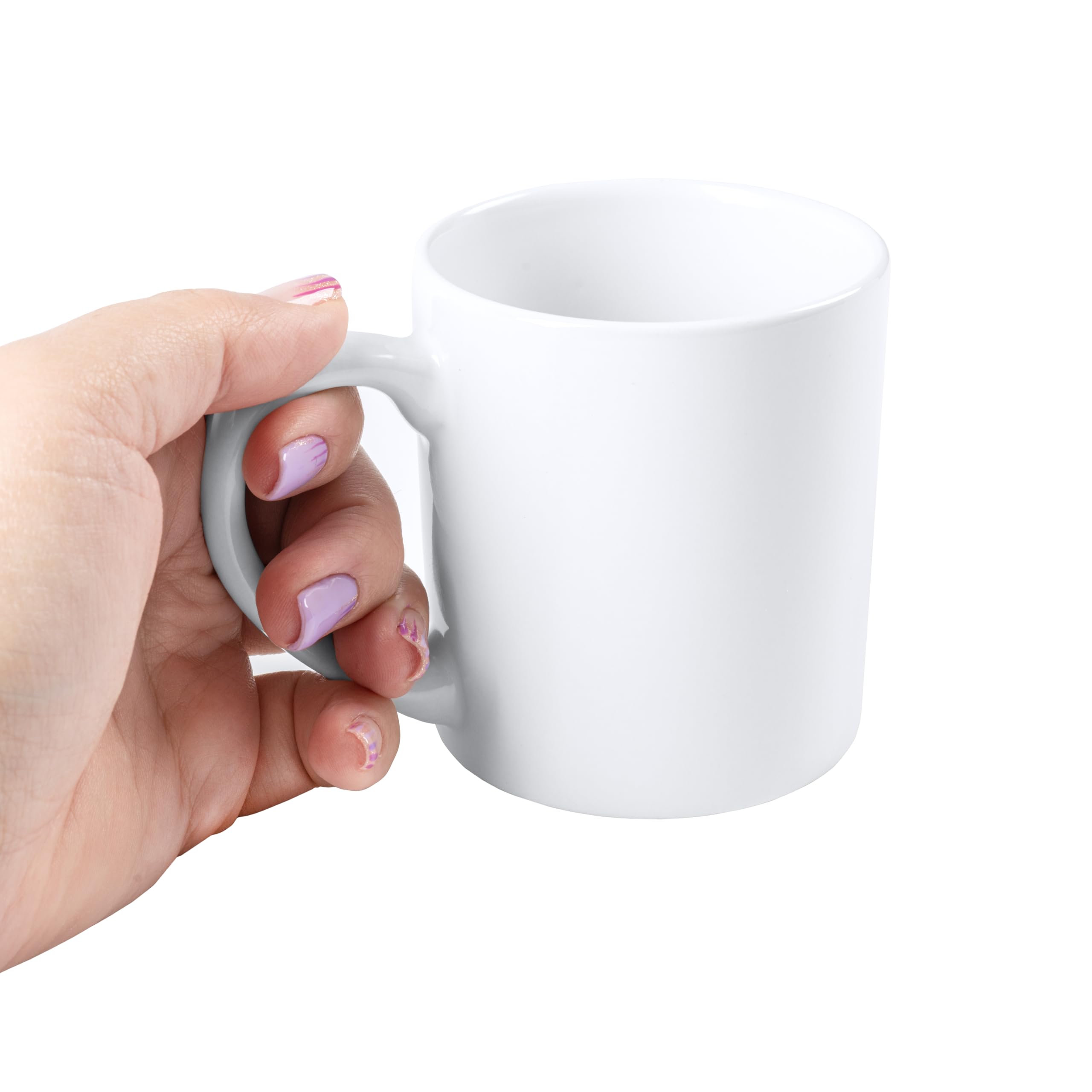 Genérico Tazas de Cerámica Blancas 250 ml, Recubiertas de Polímero para Sublimación, Juego de 24, con Cajas