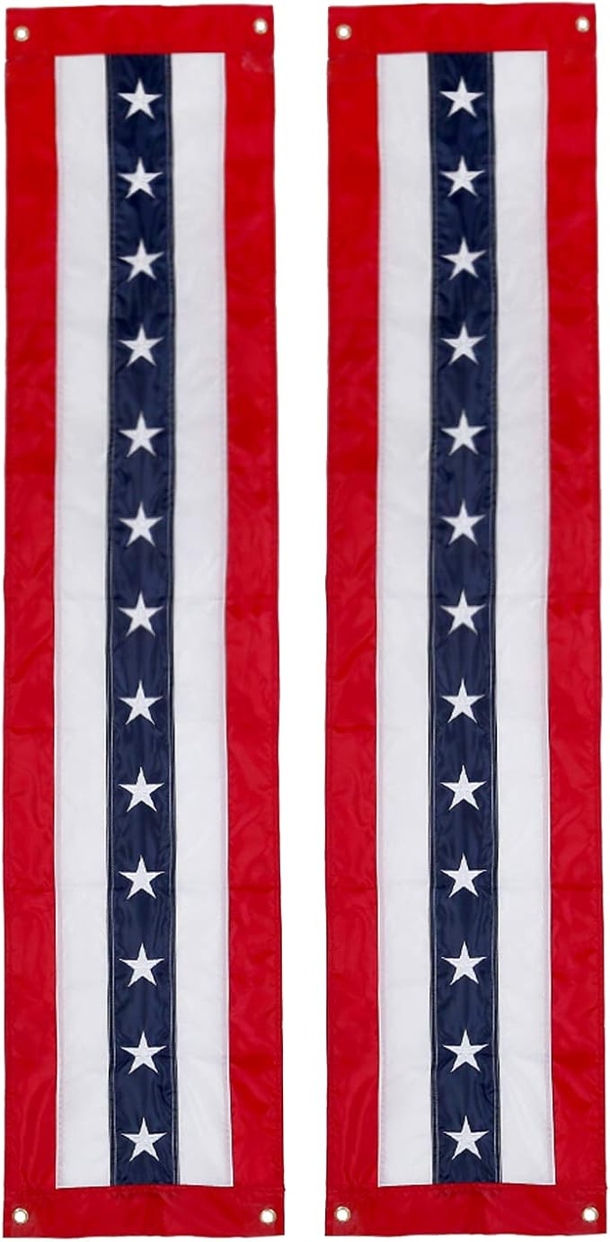 Breezium Nylon American Flag Pull Down Banner, 16” x 72” 2