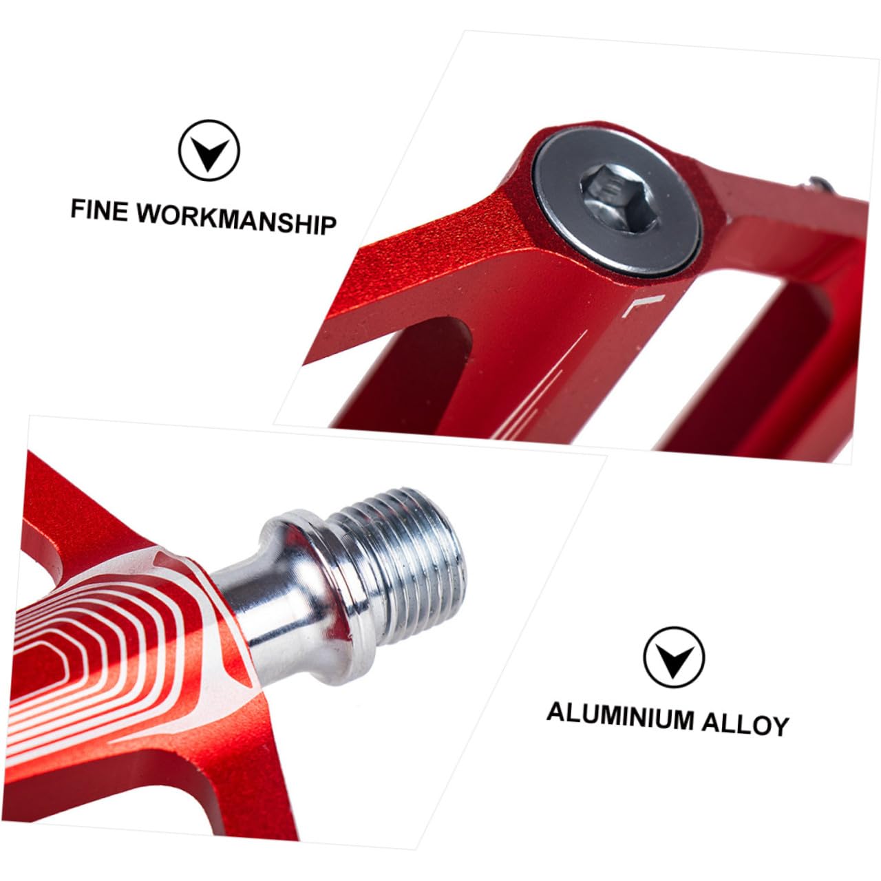 SUPVOX 2 Pedali Bici Cnc Antiscivolo Pedalata Assistita e Sostituzione Facile Accessorio Ciclistico e Resistente per Mountain Bike e