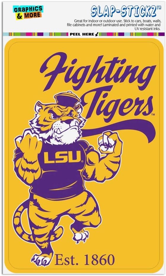 GRAPHICS & MORE Mike The Fighting Tiger LSU Home Business Office Sign