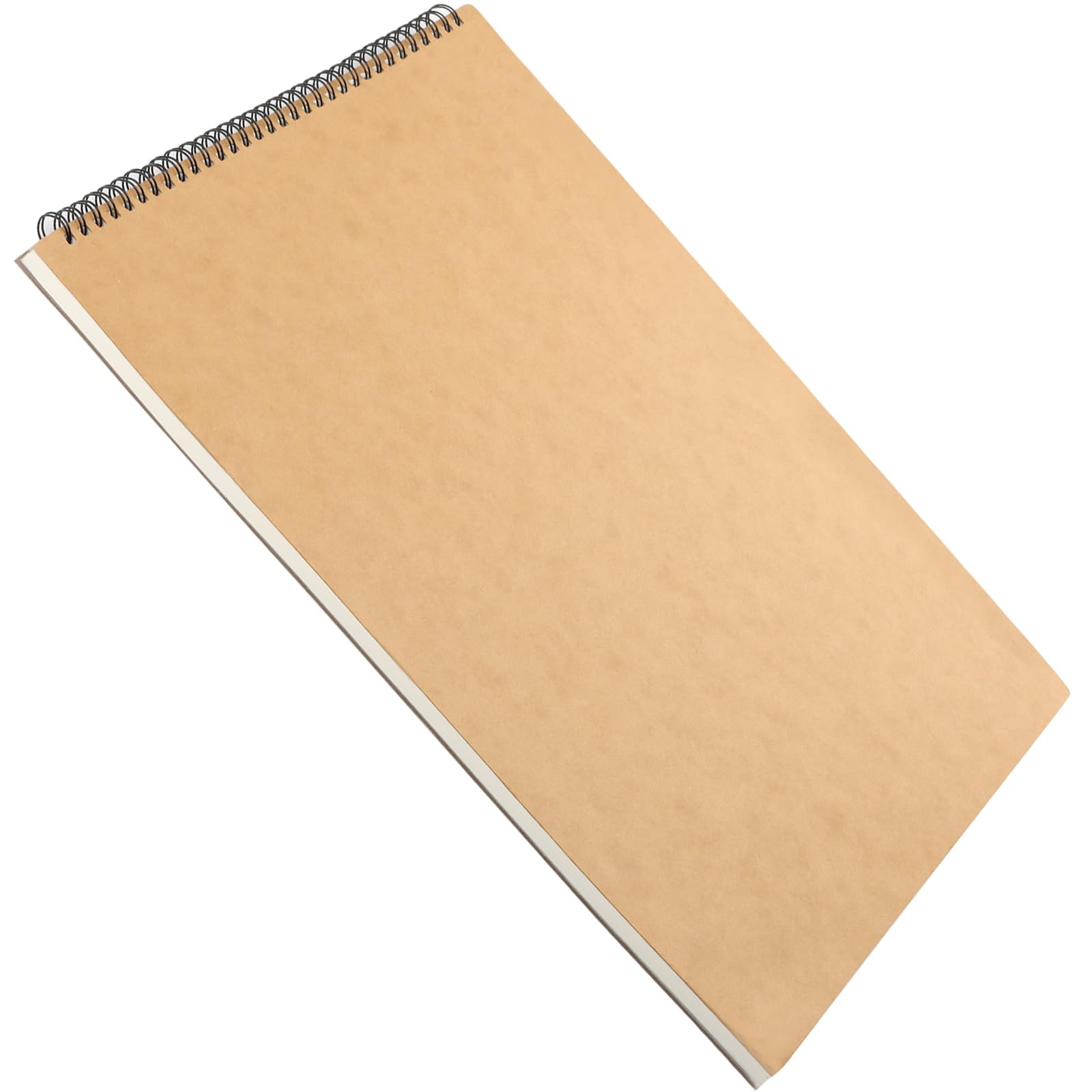 ZEONHEI Confezione da 6 blocchi da disegno a spirale A3, 30 fogli/60 pagine da 160 g/m², blocchi da disegno con copertina in carta kraft marrone, per pittura, schizzi, disegno