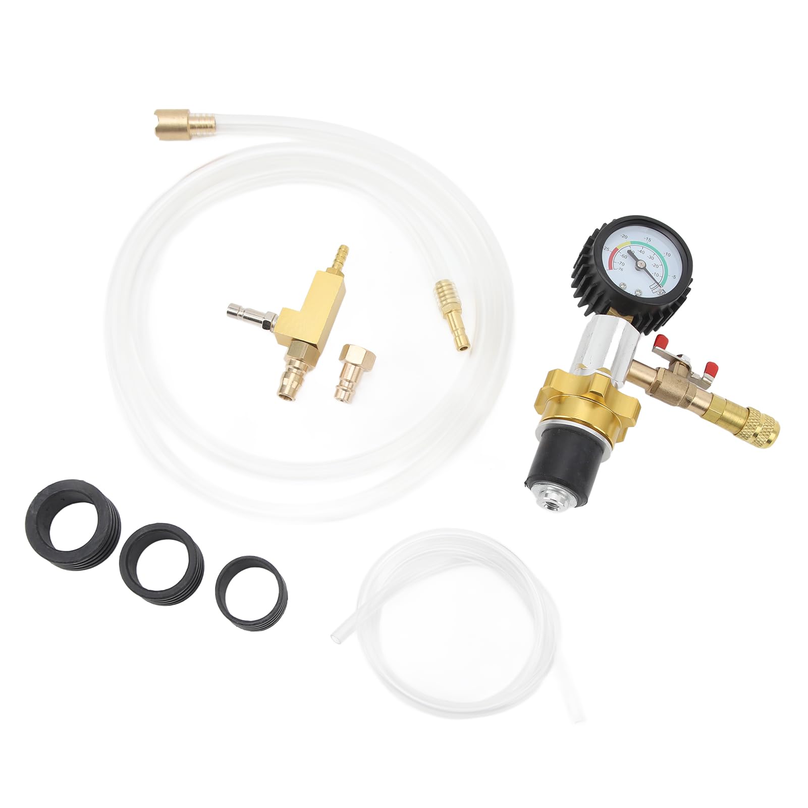 Kit de Relleno de Refrigerante por Vacío para Coche de Enfriamiento Automotriz Herramienta Neumática de de Anticongelante Relleno Rápido y Seguro para SUV Camiones y