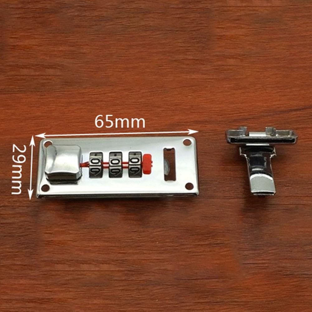 1Set Tool Box Hasp, Luggage Combination Lock, Suitcase Combination Lock - Image 4