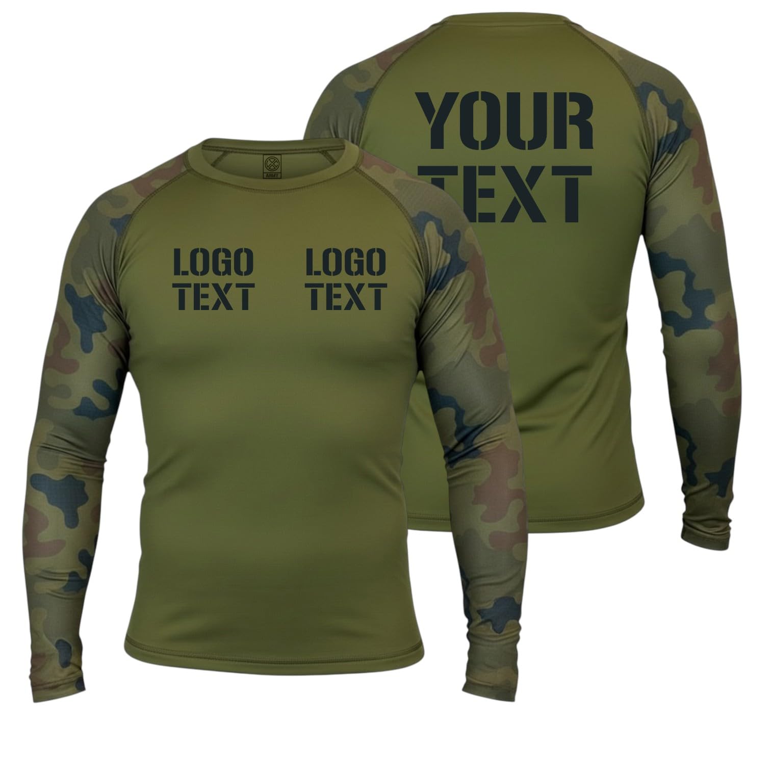 Thermo Funktionsshirt Herren Langarm – Kompressionsshirt Bundeswehr Camo