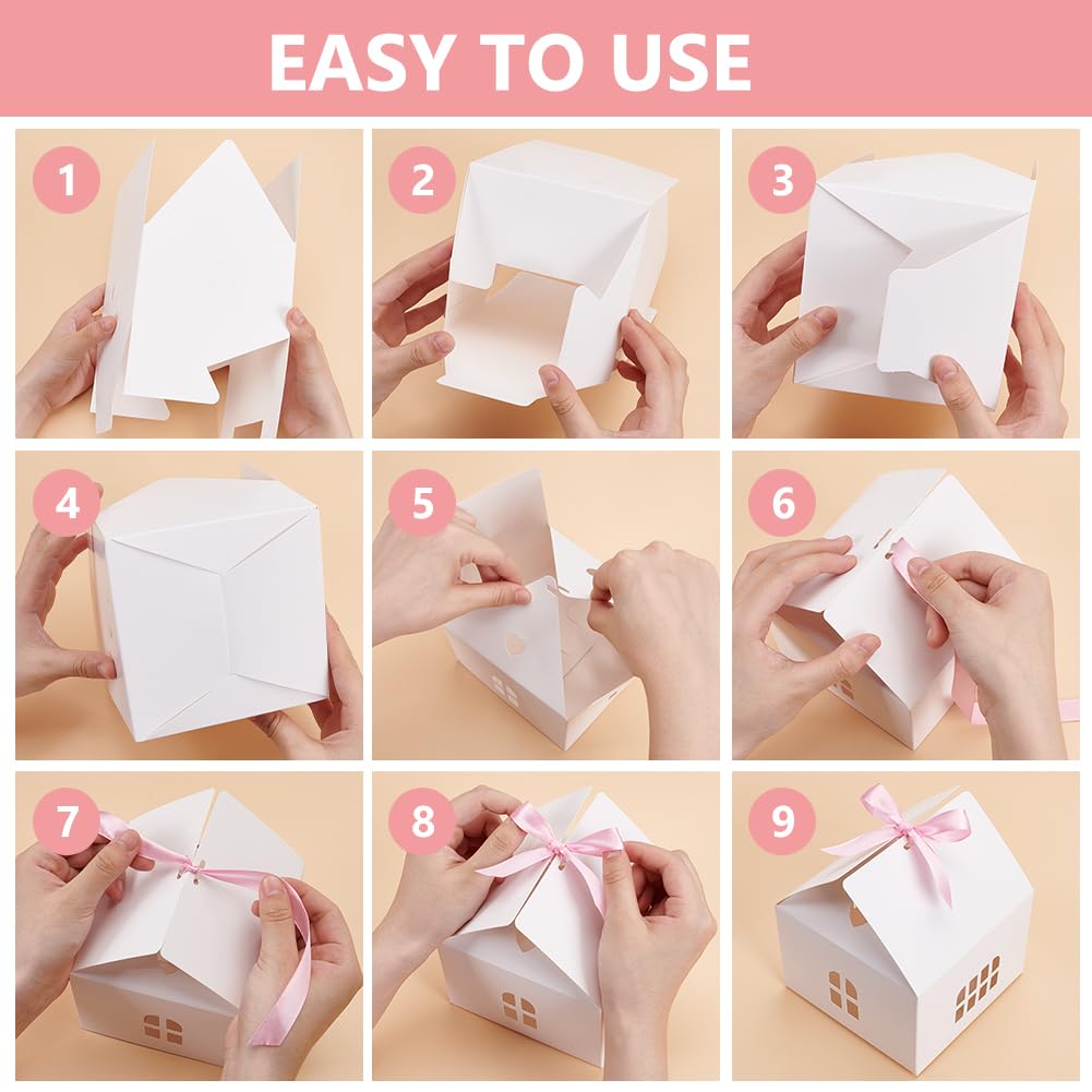 Aazon.co: Covzoe 50 Pieces House Shaped Gift Boxes, Large Party Favor...