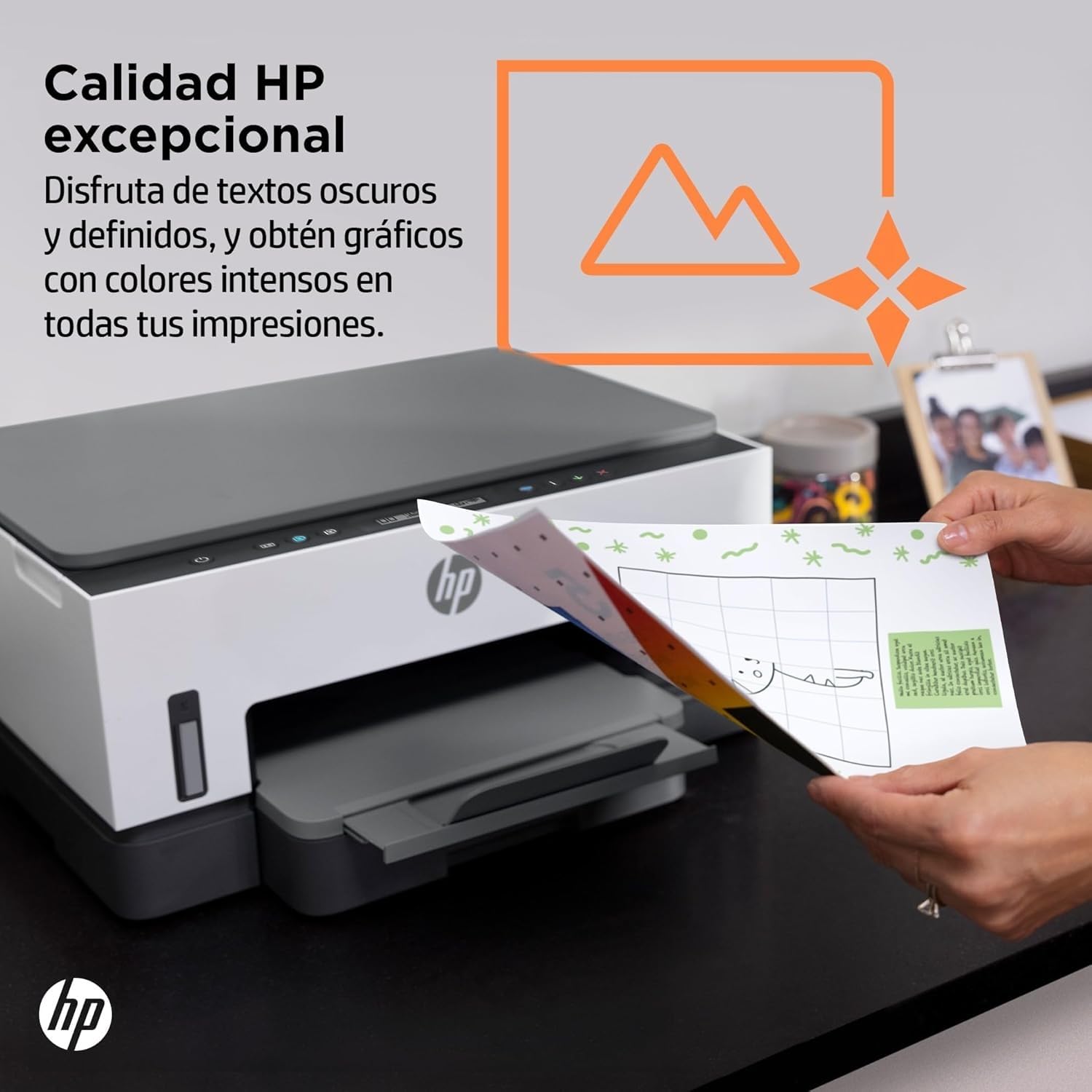 HP Smart Tank 7005 28B54A - Impresora A4 Multifunción con Deposito de Tinta Recargable, Impresión a Color, Escaner, Copiadora, Wi-Fi, Smart App, Blanca y Gris Oscuro