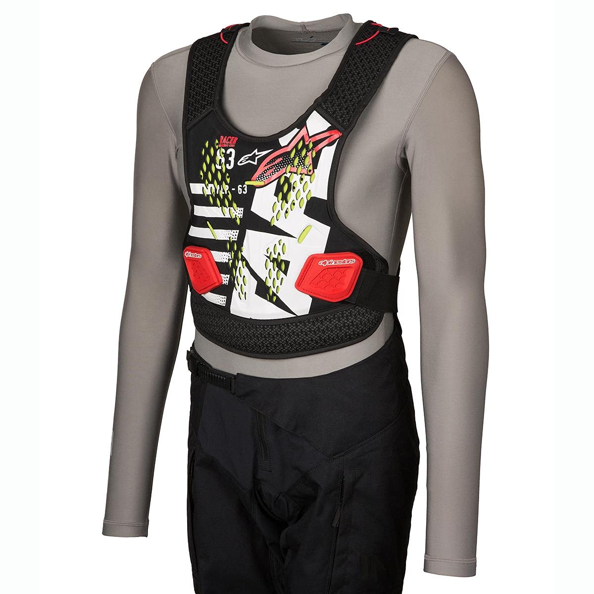 Alpinestars Brustpanzer Sequence Schwarz/Weiß/Rot