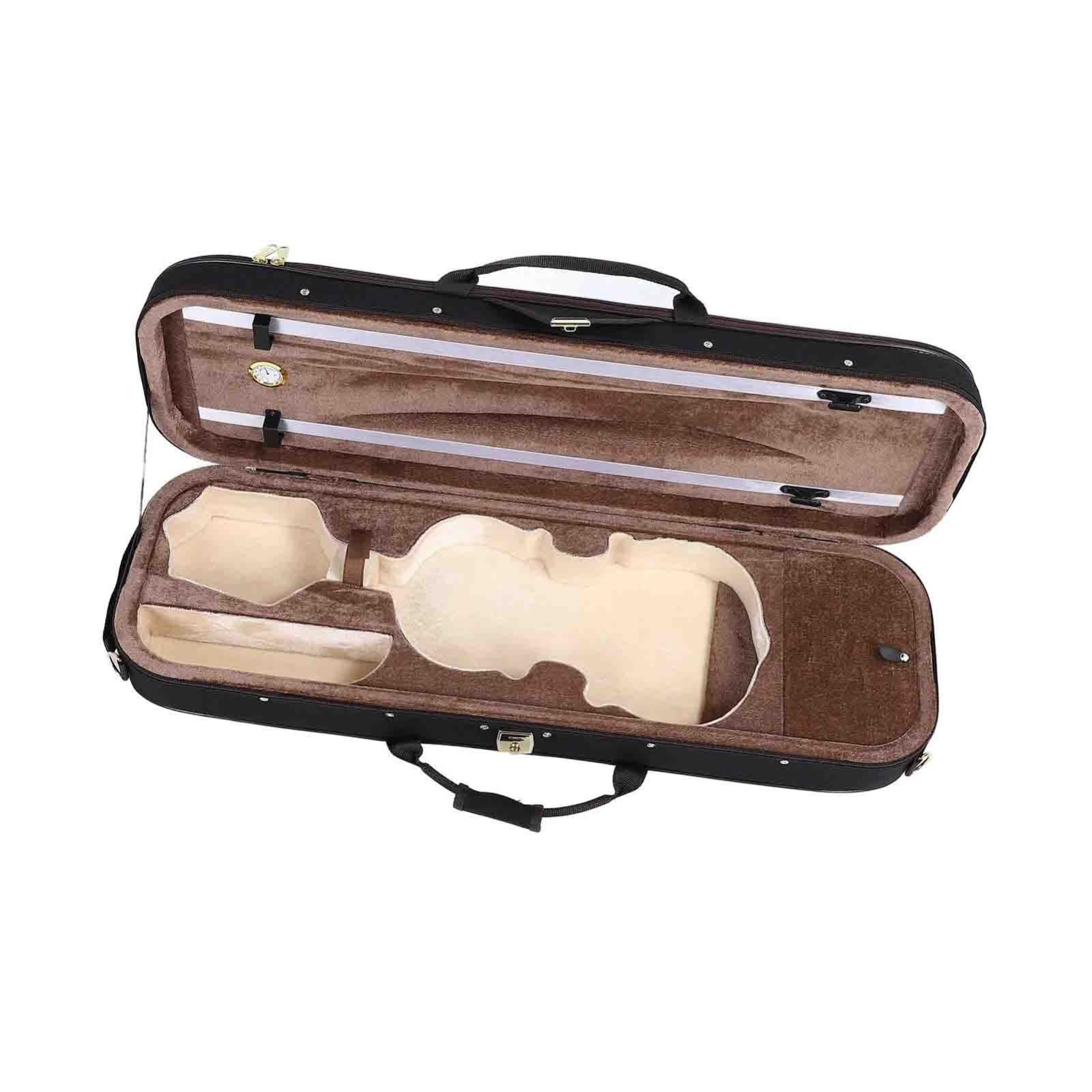 Accesorios Profesionales Violin Estuche Rígido Para Violín De Tamaño 4/4 Con Higrómetro