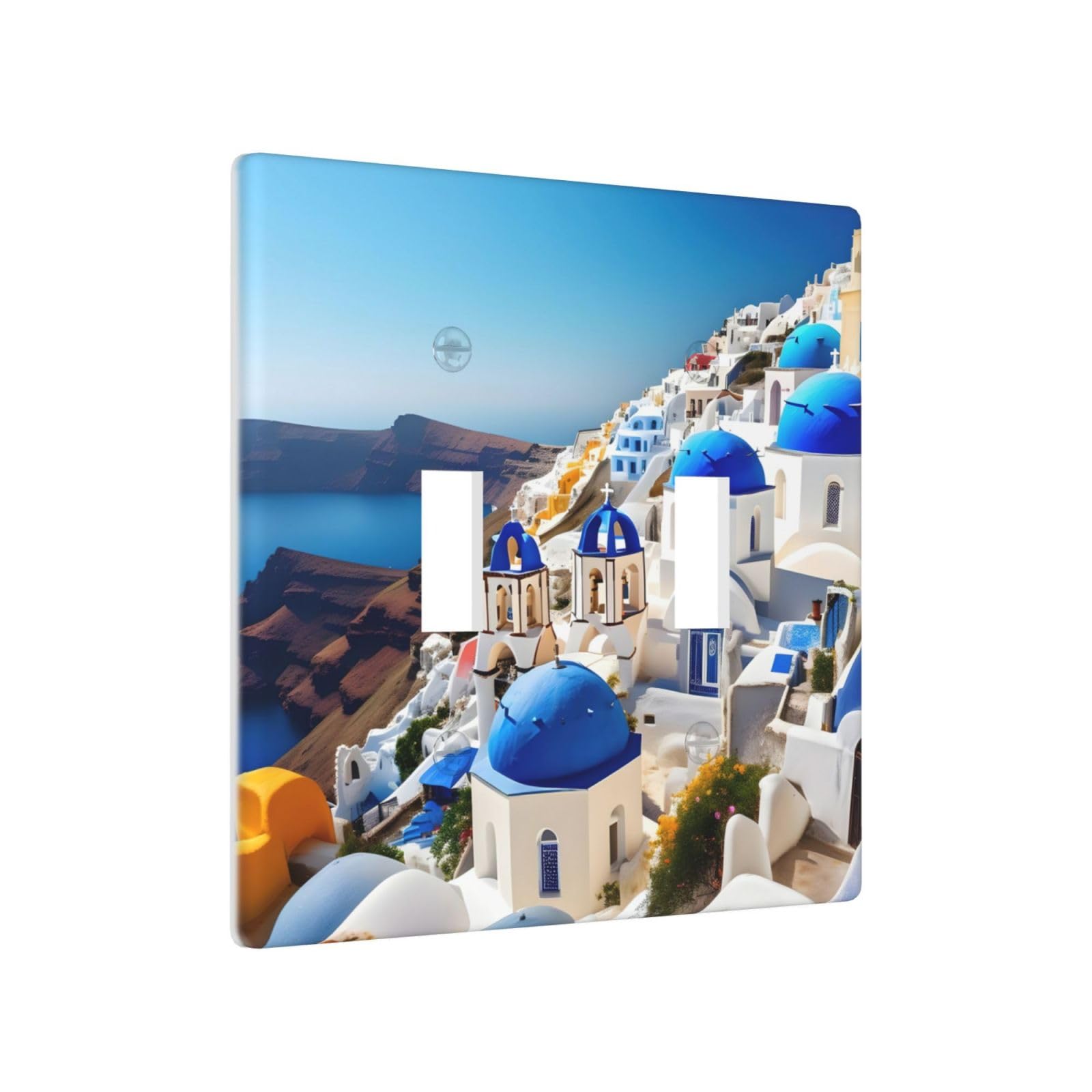 Amazon.co.jp: Santorini ギリシャの島 海の景色 壊れない中型
