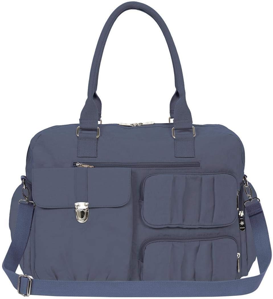 Top Handle Nylon Travel Tote Weekender Handbag with Shoulder Strap