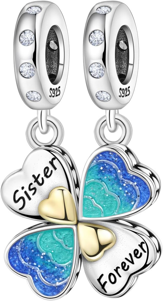 S925 Silver Charms for Pandora Bracelets and Necklaces Heart Dangle Gold Hot Air Balloon Monster Pendant Glow in the dark Bead Jewelry Gift for Women Family Friends