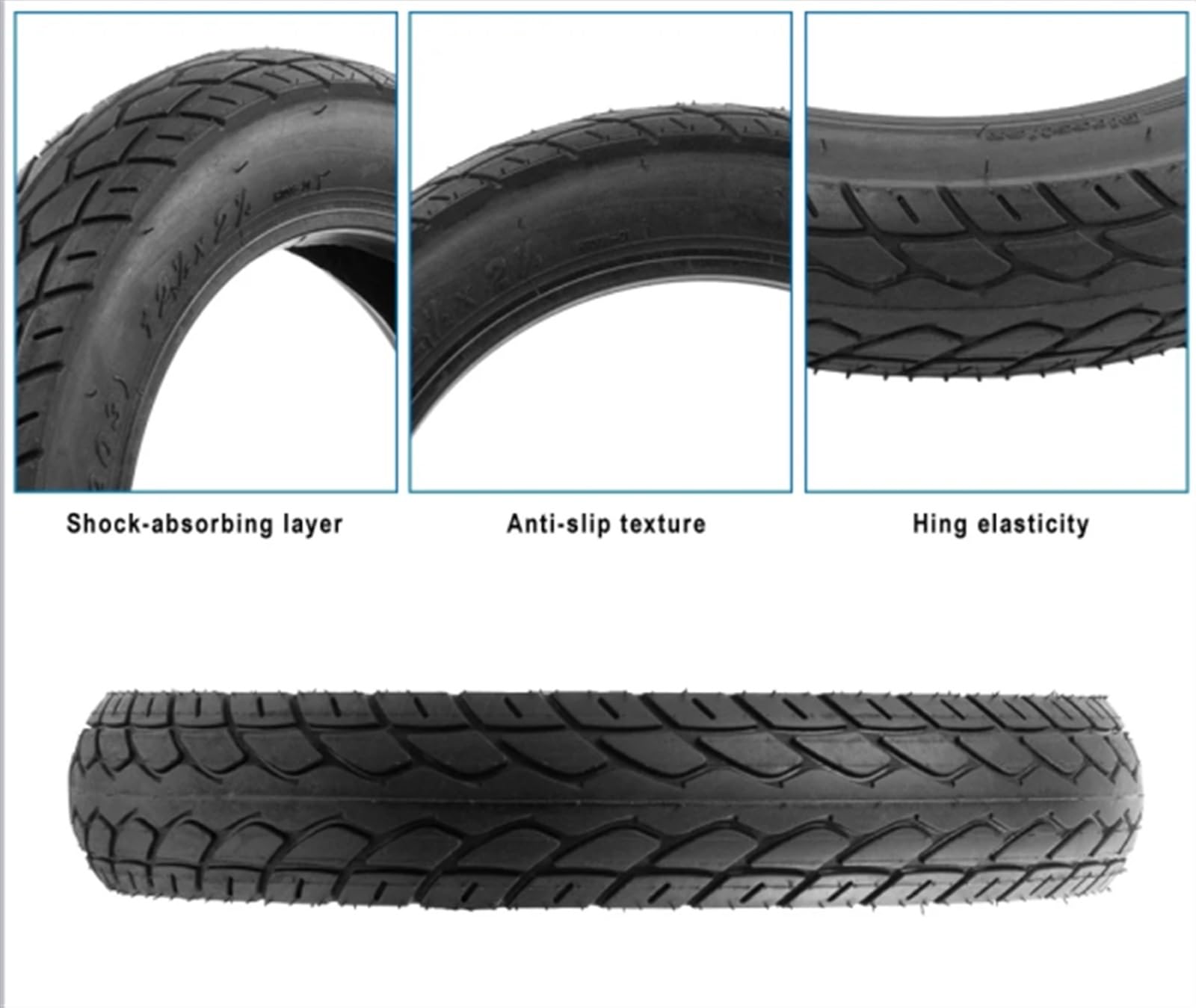Pneumatico Da 12 Pollici (57 -203)12 1/2 X 2 1/4 Passeggino For - Foto 11