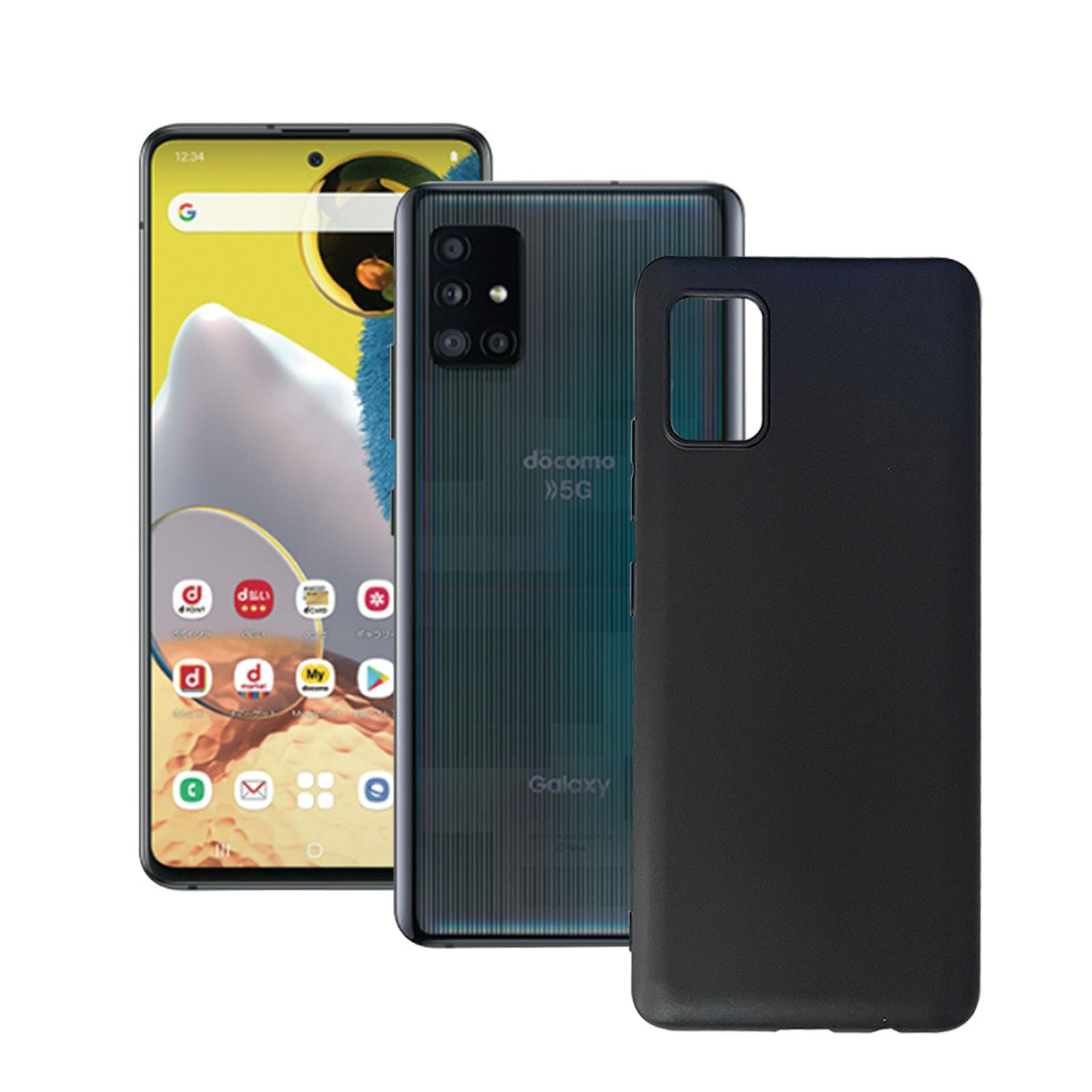Amazon.co.jp: 対応Galaxy A51 5G SC-54A ケース【 ブラック TPU 】米