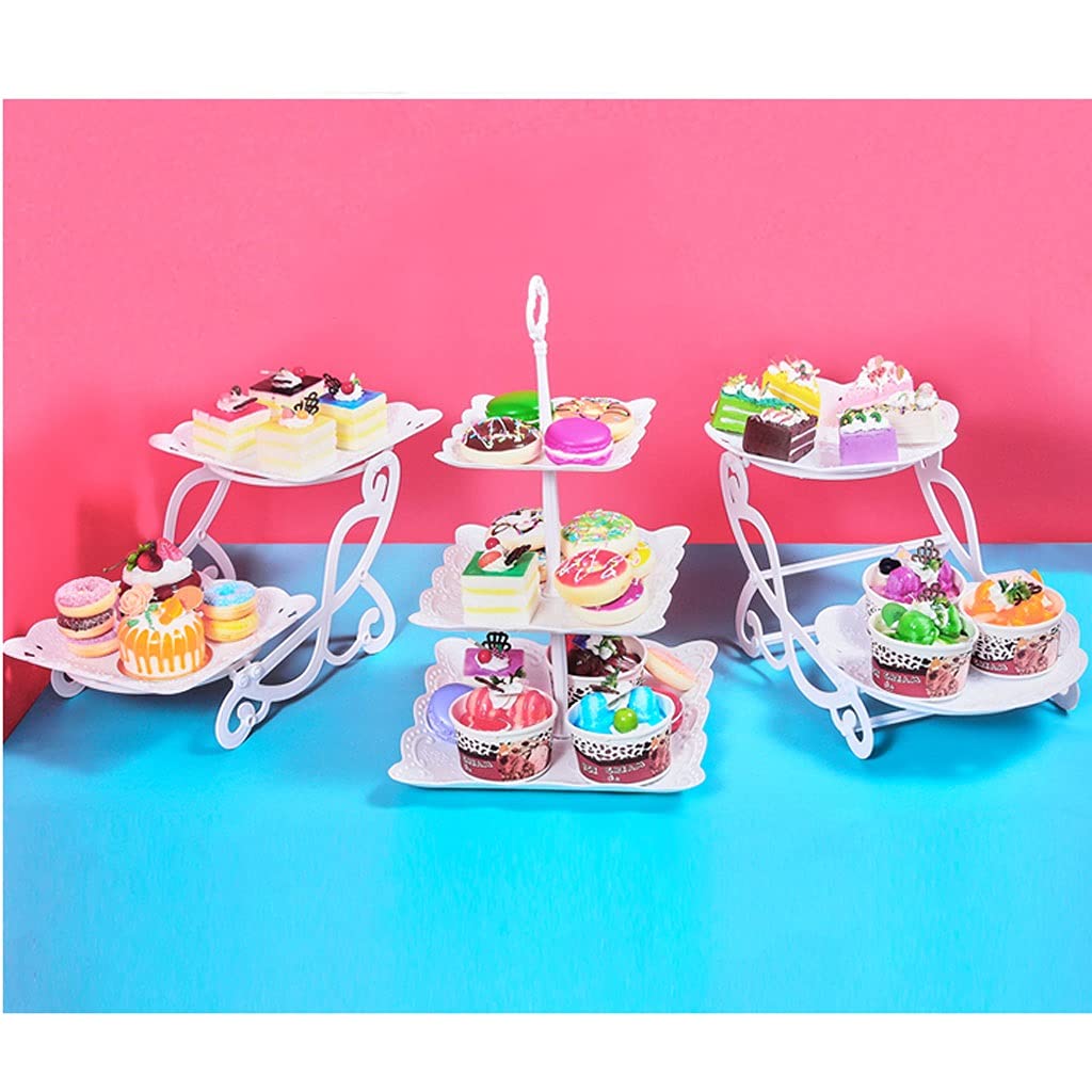 Soporte para Tartas Pastel de torta redondo Postre de bicicleta Mesa de mesa Mesa de pantalla Soporte Escena de boda Diseño de alimentos Props de comida Candy de la casa Bandeja de galletas Bandejas p