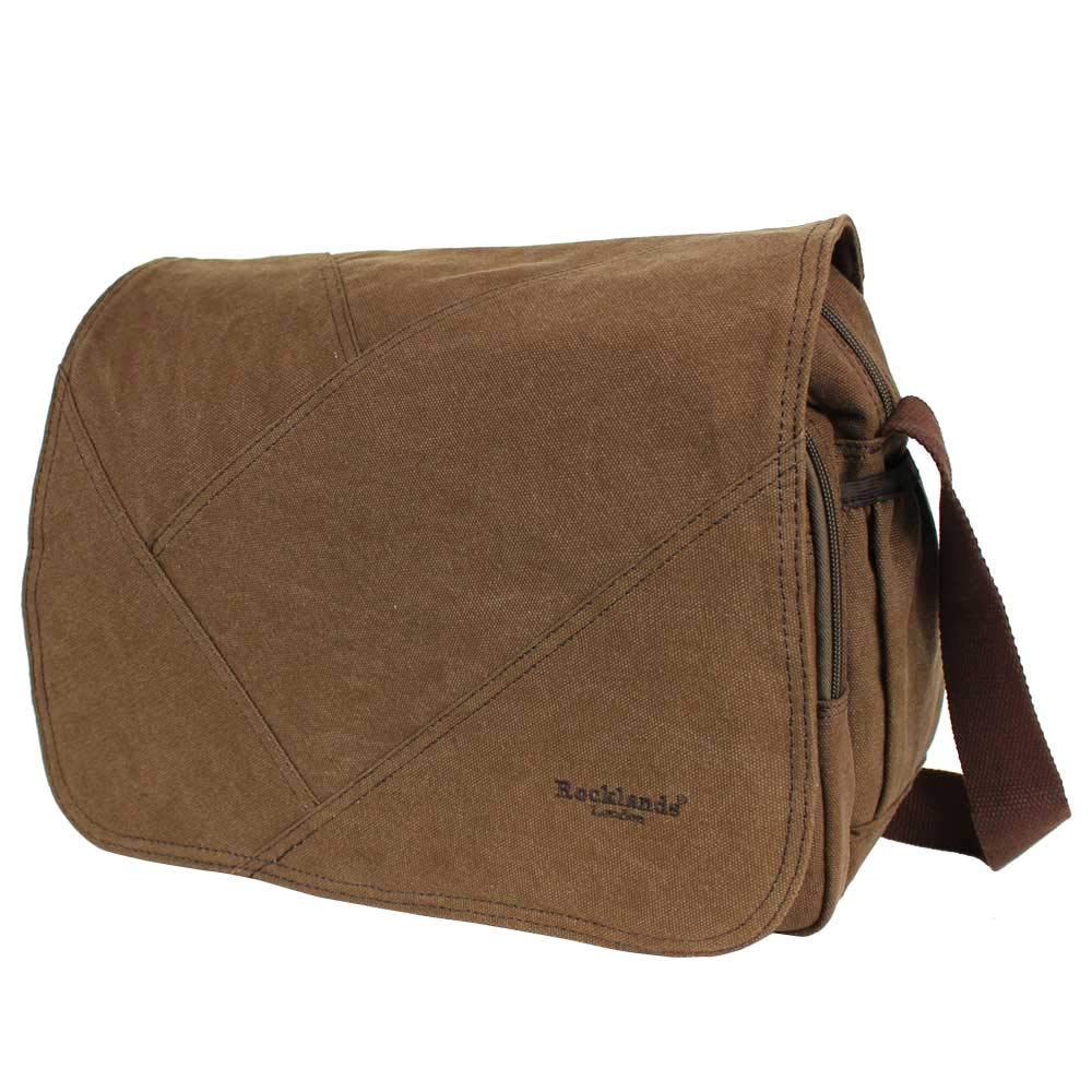 Rocklands Mens Canvas Messenger Bag Strong Casual Shoulder Bag Side Bag Work Satchel RL44054-5
