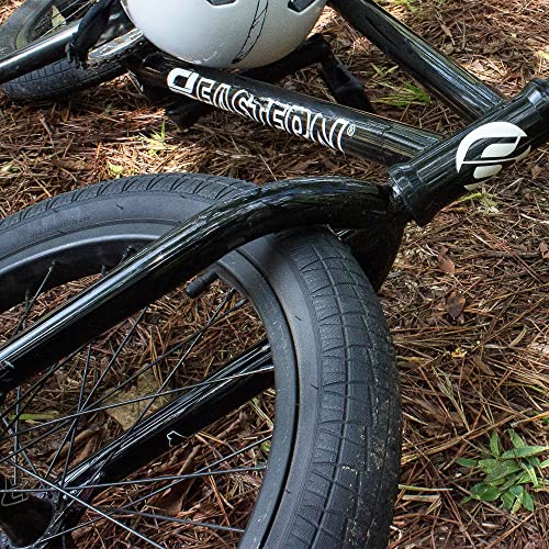 Eastern Bikes Throttle 20 Inch Bmx Tires Available With Or Without Tubes, 2.2, 2.3 And 2.4 Inch Widths, White Or Yellow Logo. (2.2" White Logo, 2 Pack With Tubes) #TOP5