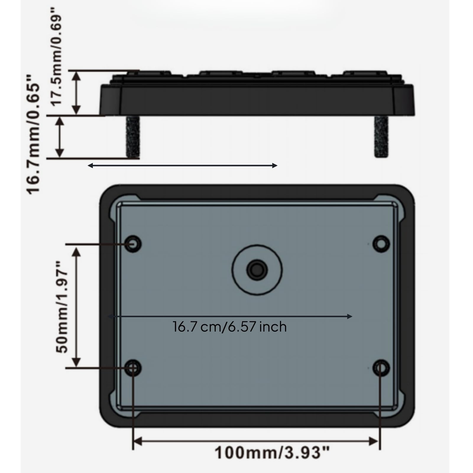 Harilla Panel Interruptores Táctil Compacto Panel Interruptores con Caja Control Universal para Todoterreno, 12P