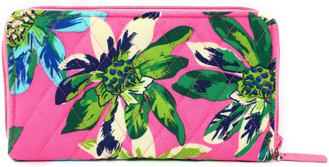 Vera Bradley Accordion Wallet (Tropical Paradise with Blue Interior)