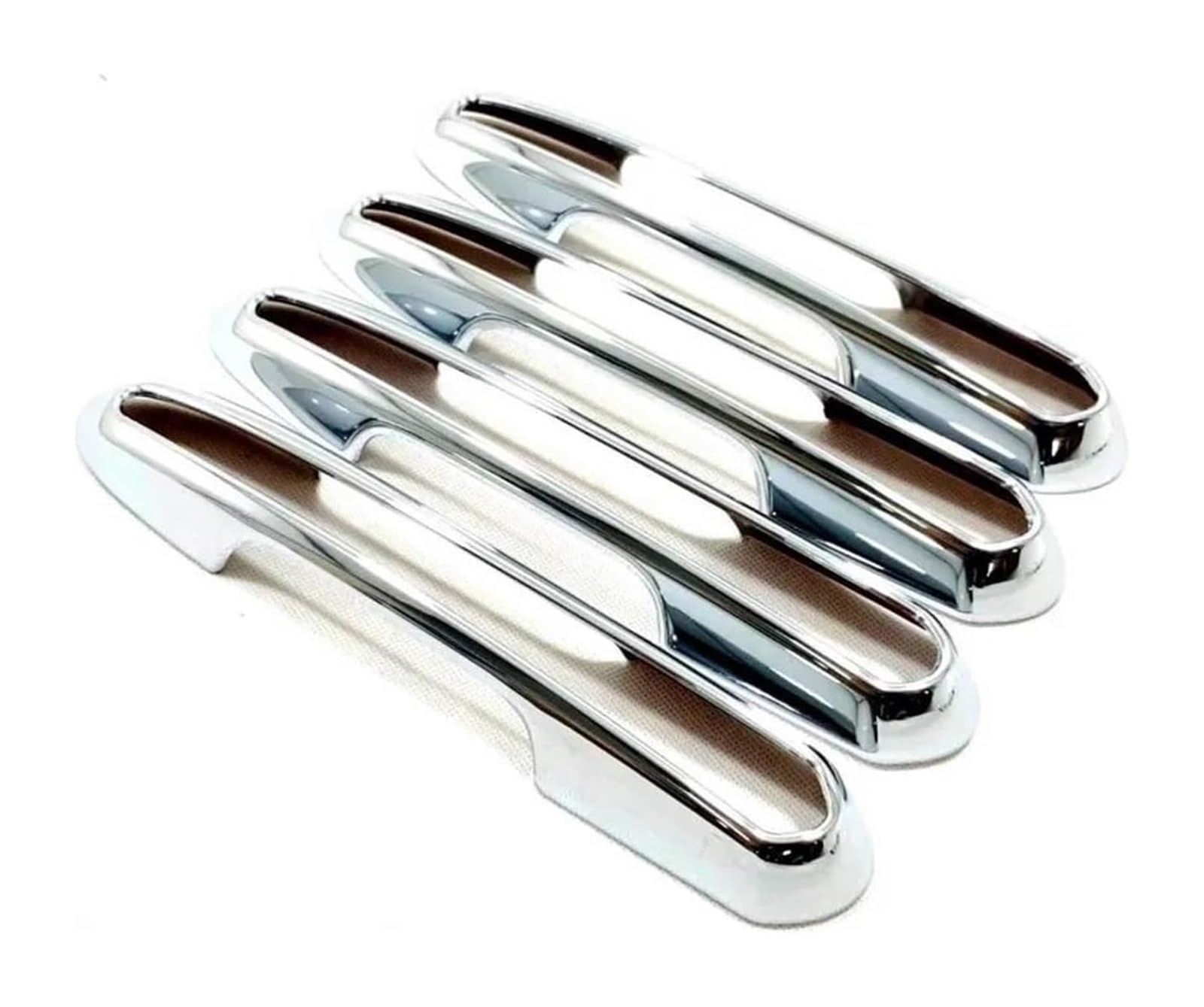 Rinkteea Chrome Exterior Car Door Handle Exterior Part Stickers Car Door Bowl Handle Cover Trim For Toyota For Rav4 Xa50 Hybrid 2019-2023(,C)