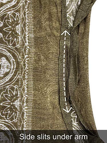 Image of Breezy Lane Women's Kimono Cardigan Summer Swimsuit Coverups Beach Cover Up with Floral Print for Vacation