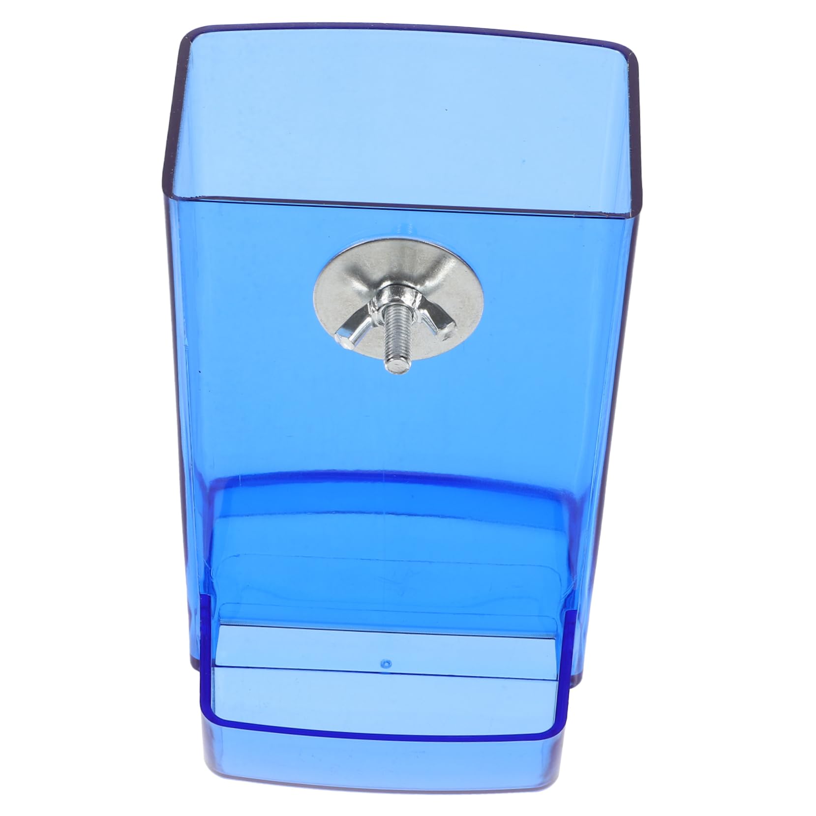 Sosoport 4pezzi Mangiatoia Per Uccelli Trasparente Distributore Per Pappagalli e Cockatiel Facile Da Installare Resistente e Decorativo Per