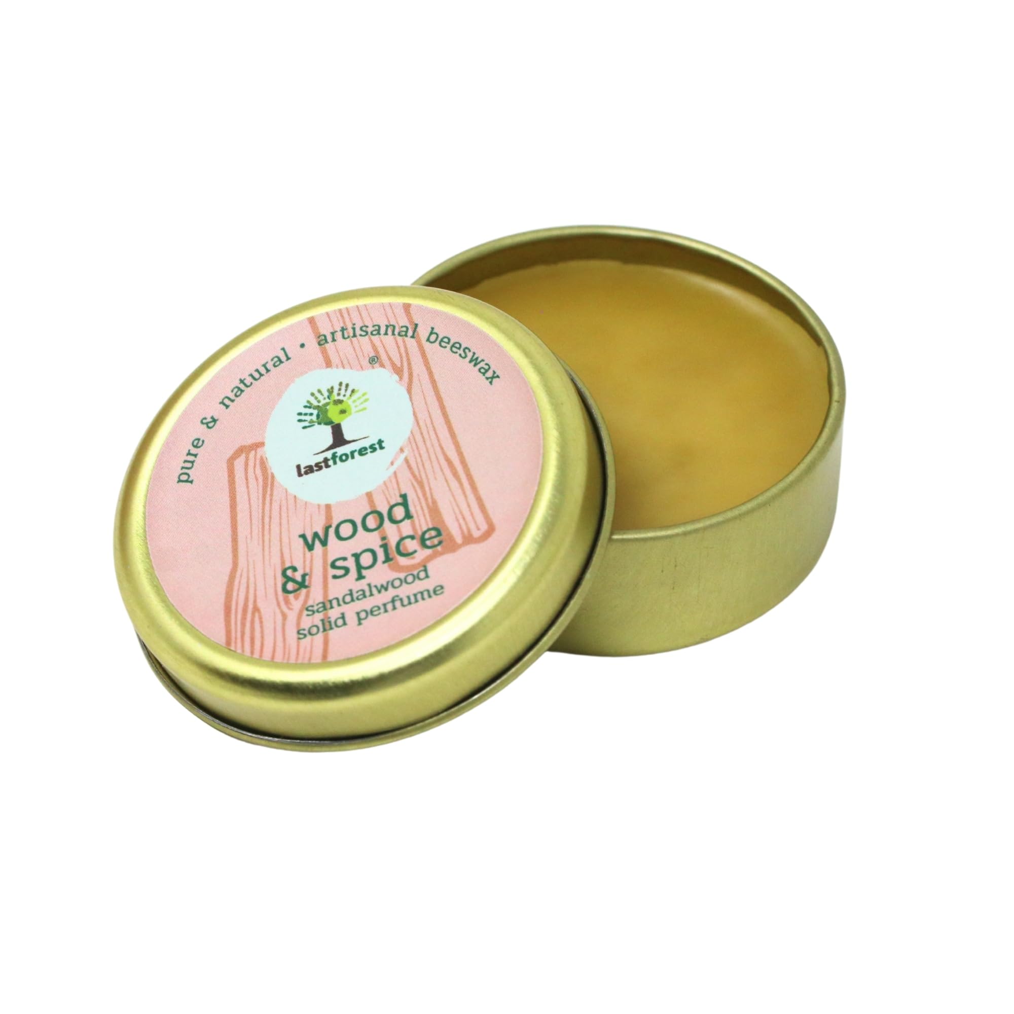 Last Forest Sandalwood Solid Perfume, Beeswax Balm, Long Lasting Fragrance for Women, Floral Scent, Travel Friendly, Skincare, 20g