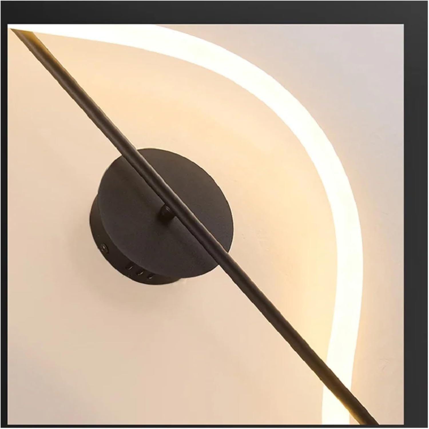 Wall Sconces, Modern Long Hose Led Wall lamp for Living Room Bedroom Bedside Living Room Bar Grille Sofa TV Background Lighting Decoration (Color : Warm White, Size : Black 86cm)